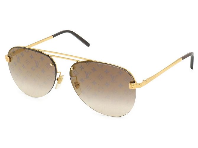 Louis Vuitton Clockwise Monogram Sunglasses Golden Metallic