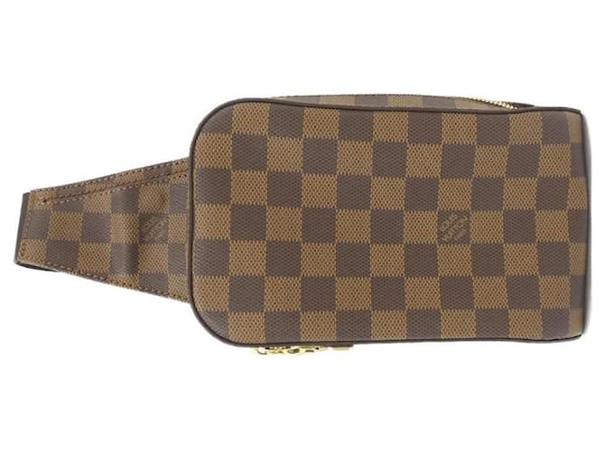 Louis Vuitton Geronimos Damier Shoulder Bag Brown Cloth  ref.2510110