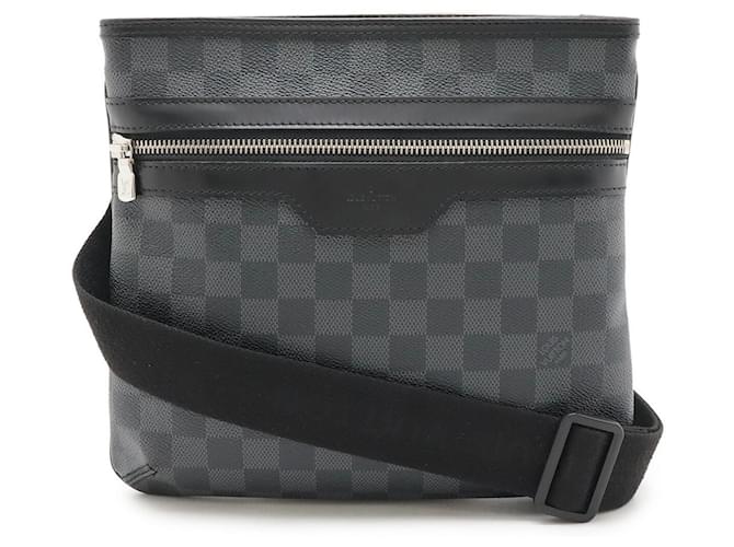 Louis Vuitton Thomas Damier Graphite Shoulder Bag Black Cloth  ref.2510157