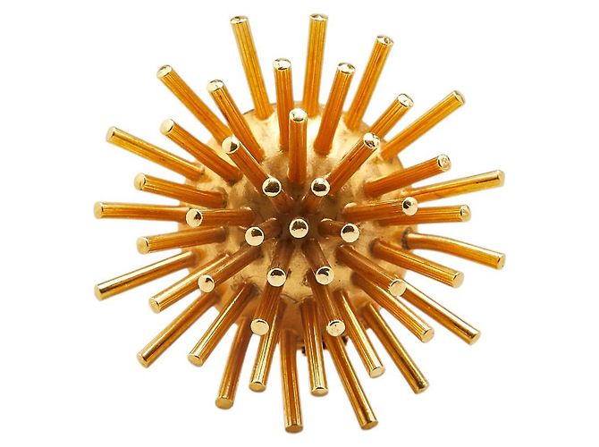 Broche Hermès Doré Métallisé