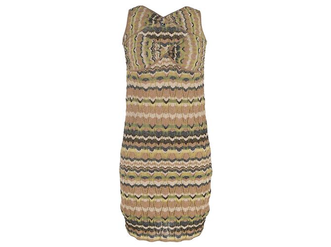 Abito Mini Cutout M Missoni in Viscosa Multicolore