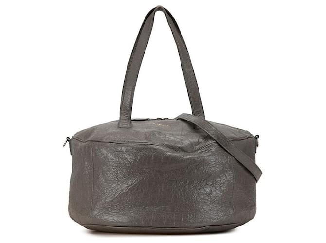 Balenciaga Air Hobo Leather 2way Bag Grey  ref.2510876