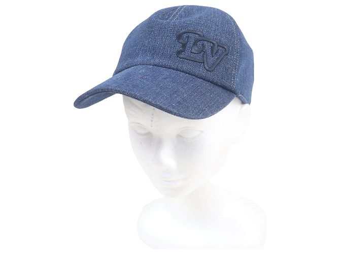 Gorra de béisbol con bordado del logo LV de Louis Vuitton Azul