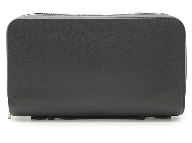 Louis Vuitton Zippy XL Taiga Long Wallet Black Leather  ref.2511906