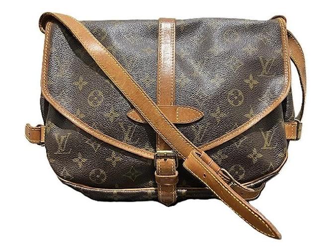 Louis Vuitton Saumur 30 Monogram Shoulder Bag Brown Cloth  ref.2512011