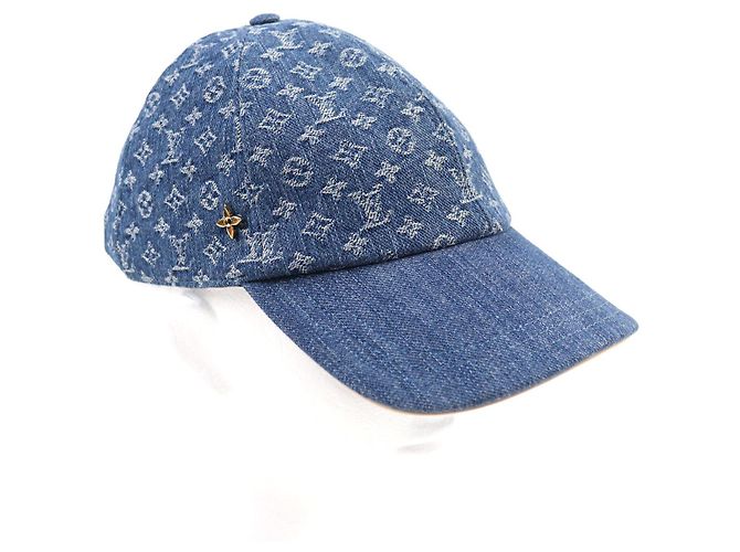 Gorra de denim Monogram LV Remix de Louis Vuitton Azul