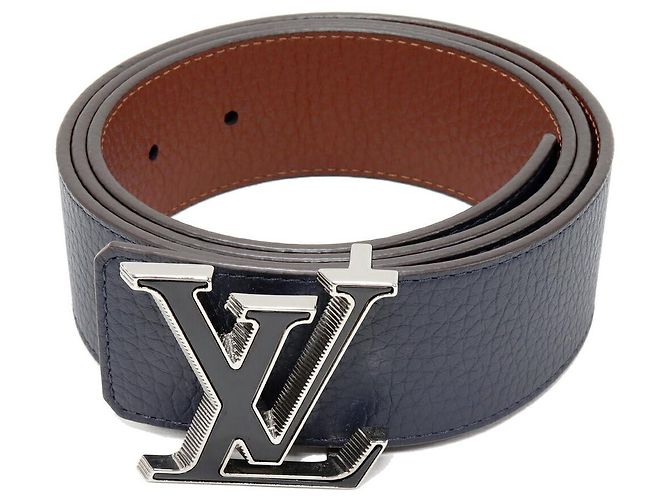 Louis Vuitton LV Tilt Reversible Taurillon 2way Belt Blue