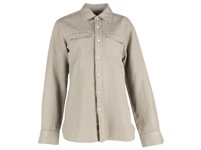 Polo Tom Ford en algodón verde
