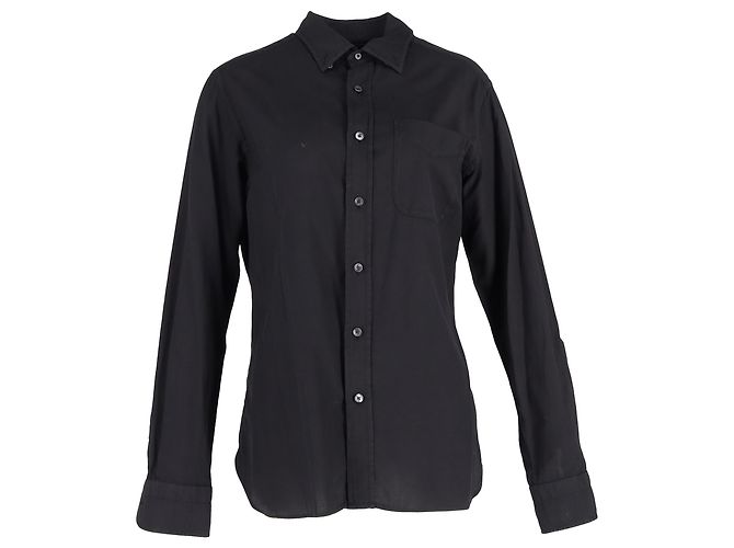 Camicia con bottoni Tom Ford in cotone nero