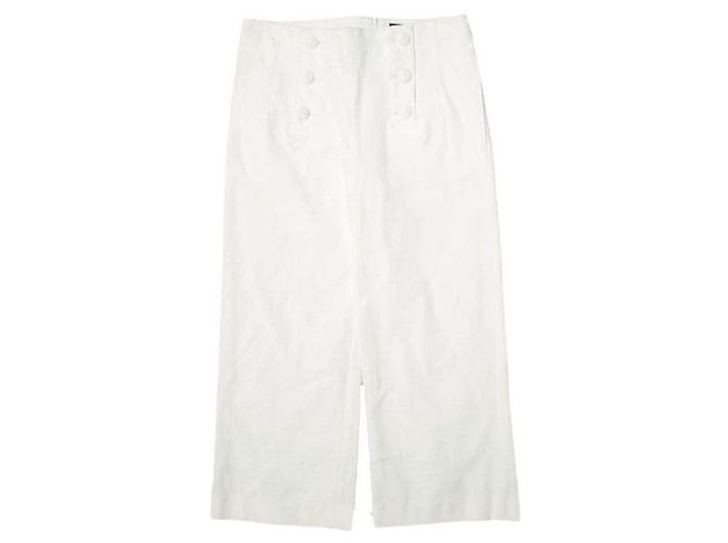 Autre Marque Pantalones Sailor Helder de Algodón Blanco