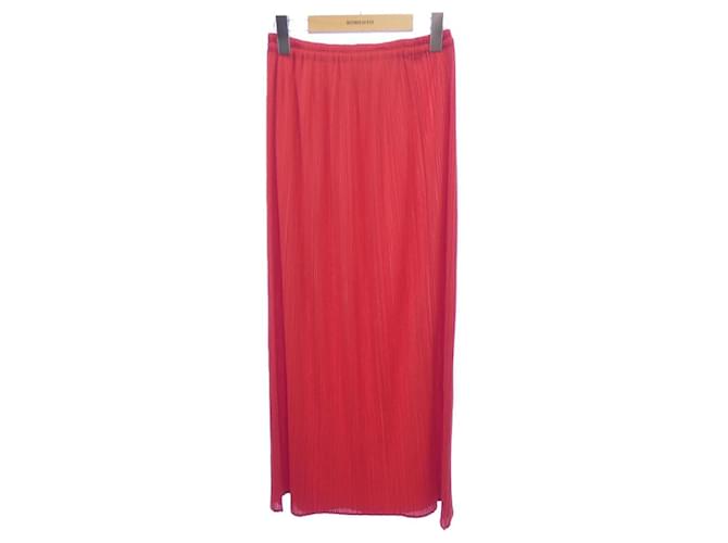 Autre Marque Issey Miyake PLEATS PLEASE Skirt Red  ref.2513687