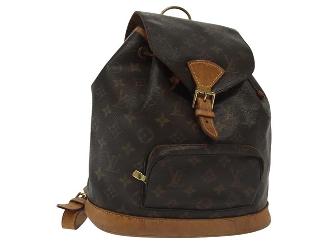 LOUIS VUITTON Mochila Monogram Montsouris MM M51136 LV Auth ep10374 Monograma