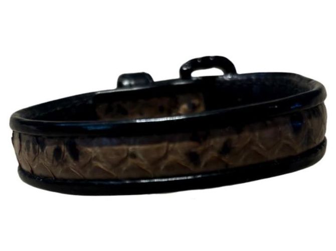 Bottega Veneta Python-Schwarz Armband - Mit Original Dustbag