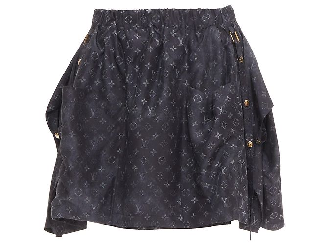 Gonna mini flare Cloud Pocket Monogram Louis Vuitton Grigio