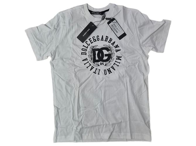 Camiseta de algodão branca Dolce & Gabbana Branco