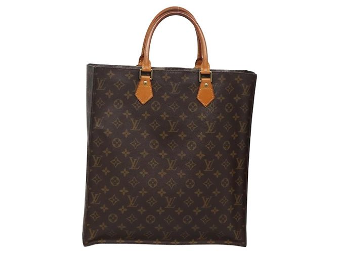 LOUIS VUITTON Bolsa Sac Plat Monogram M51140 LV Auth 142171 Monograma