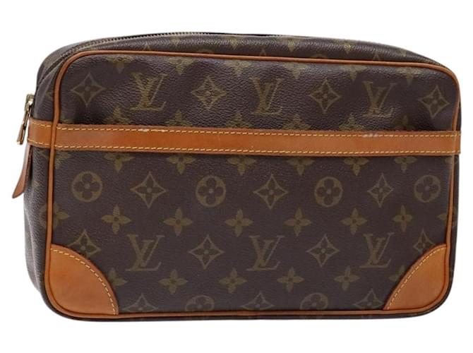 LOUIS VUITTON Monogram Compiegne 28 Clutch Bag M51845 LV Auth yk19415 Cloth  ref.2516208