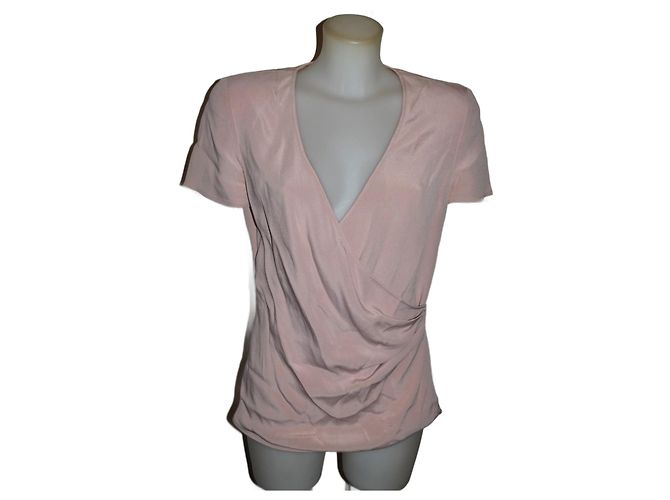 Top Valentino Garavani in seta e acetato rosa