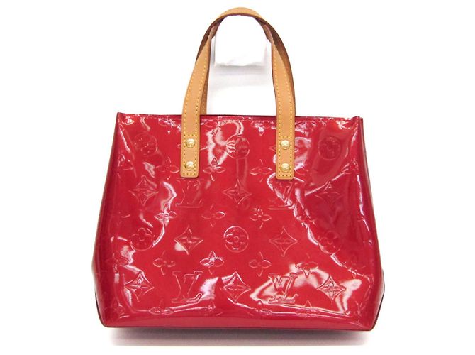 Sac à main Louis Vuitton Monogram Vernis Reade PM Rouge 