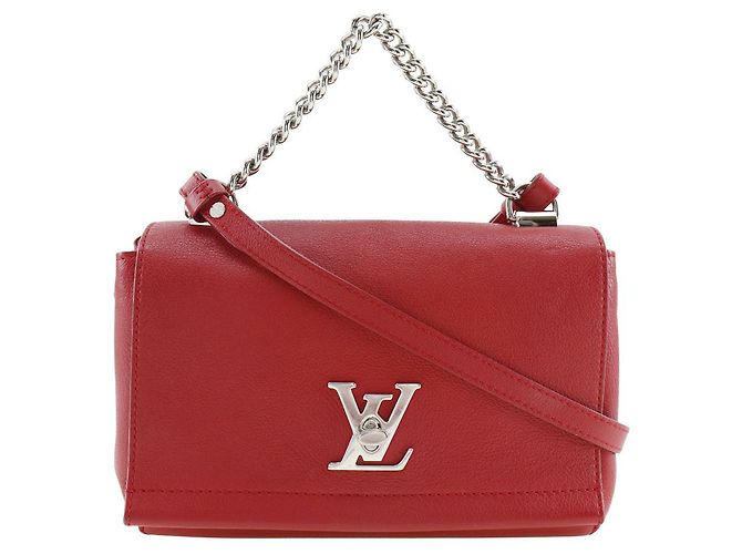 Bolsa Lockme II em couro BB Louis Vuitton Vermelho