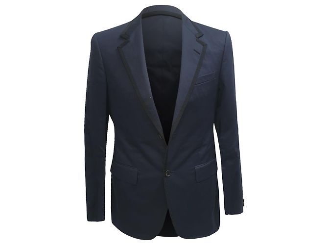Lanvin Blazer in Navy Blue Cotton
