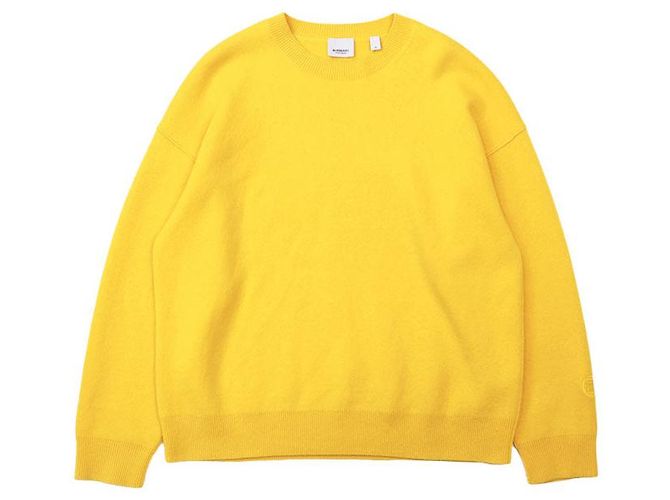 Burberry Kaschmir-Mix Pullover Gelb