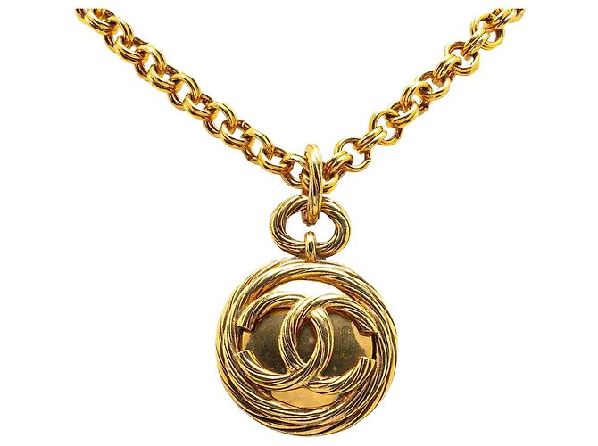 Timeless Collar Péndulo Espejo Coco Mark de Chanel Dorado