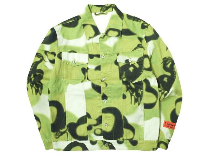 Autre Marque Chaqueta de denim HERON CAMO de Heron Preston Verde