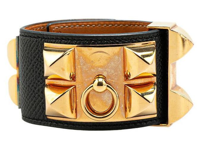 Ring Hermès Collier de Chien Epsom Armband Schwarz