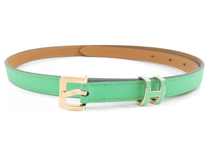 Cinto Hermès Standard Marrom Verde