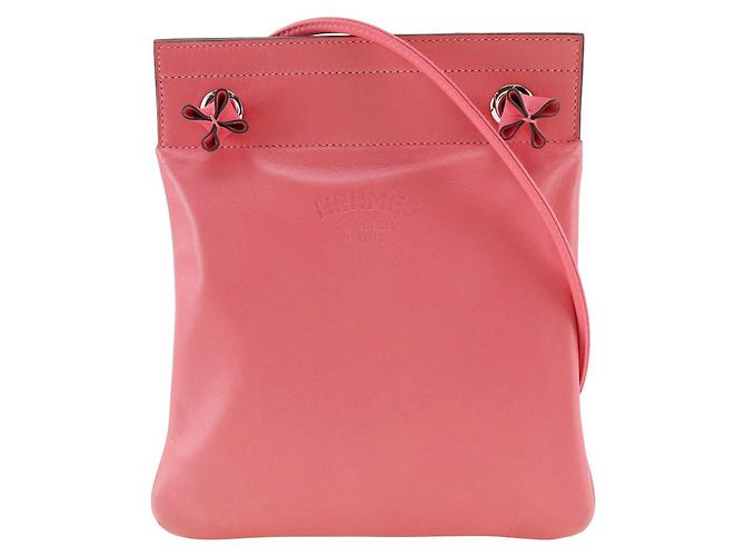 Sac Aline en cuir de veau Hermès Rose