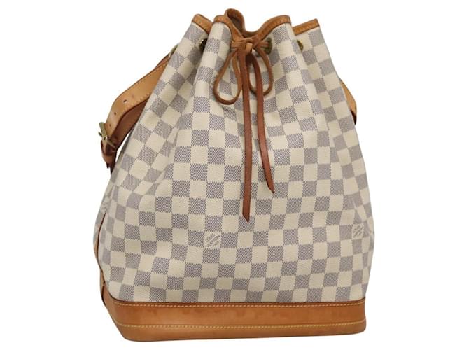 Louis Vuitton Noe Handbag Damier Large White Cloth  ref.2518669