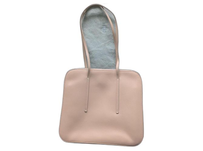 The Row Siamese Umhängetasche aus Leder beige