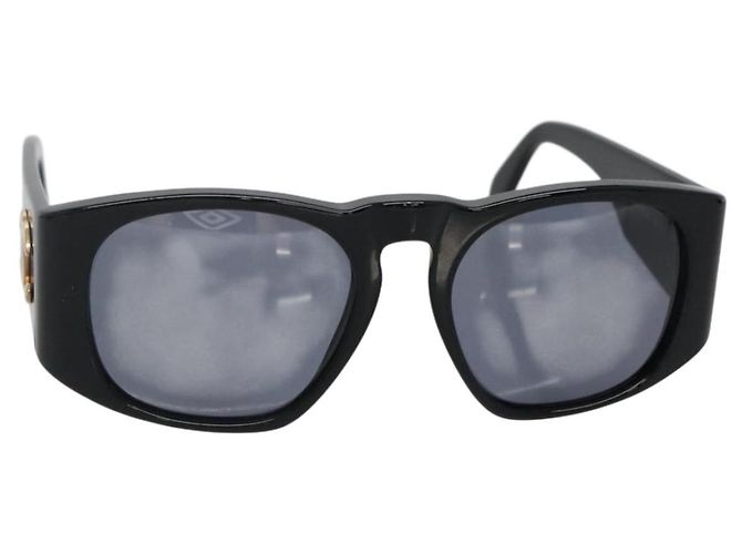 CHANEL Sunglasses plastic Black CC Auth yk19480