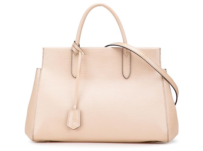 Louis Vuitton Marrone Epi Marly MM Beige