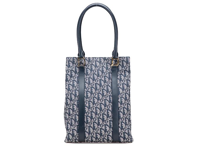 Dior Blue Diorissimo Trotter Canvas Tote