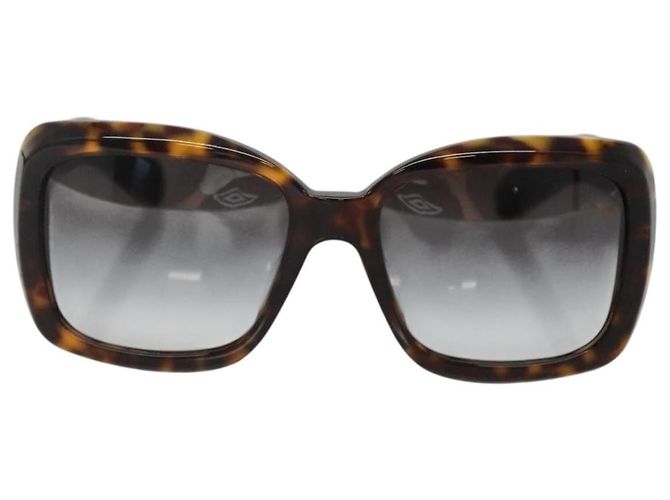 Gafas de sol CHANEL Logo de plástico Castaño