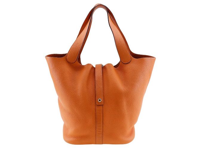 Sac Picotin Lock Clemence GM d'Hermès Orange