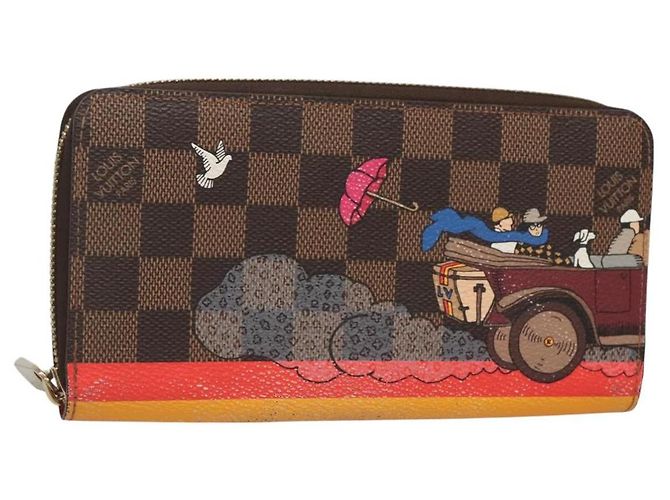 Cartera Zippy NM Monogram Canvas de Louis Vuitton Castaño