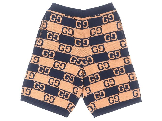 Bermuda de malha de algodão GG da Gucci Marrom
