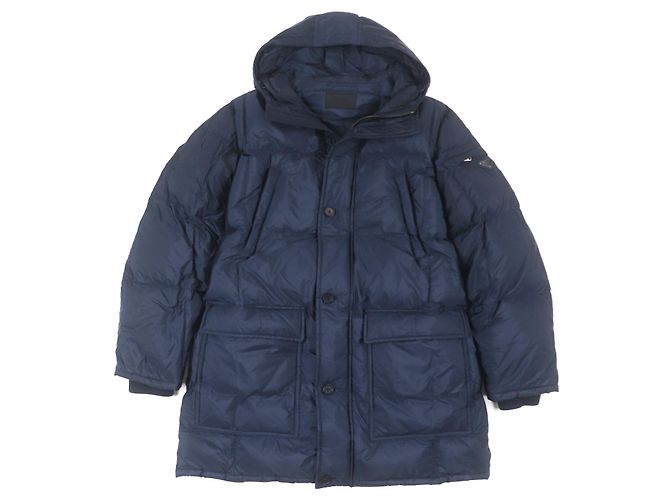 Prada SGH047 Down Coat Blue Navy blue