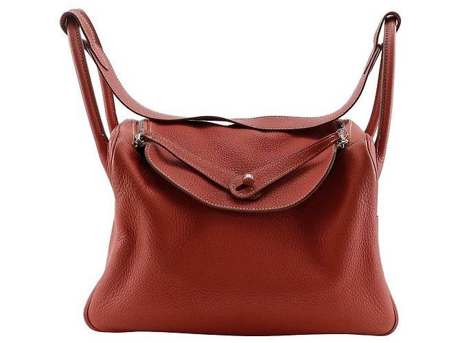 Bolsa Lindy Togo 34 da Hermès Laranja