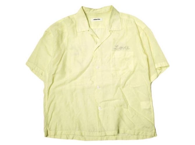 Autre Marque camicia da bowling monkey time in lyocell Giallo