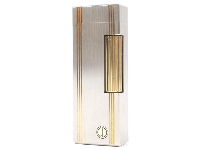 Alfred Dunhill Dunhill Striped Logo Square Lighter Silvery