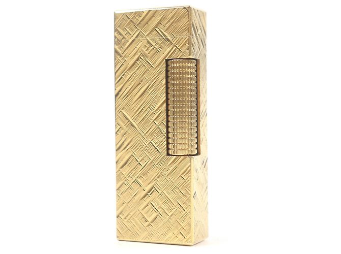 Alfred Dunhill Dunhill Crosscut Lighter Golden