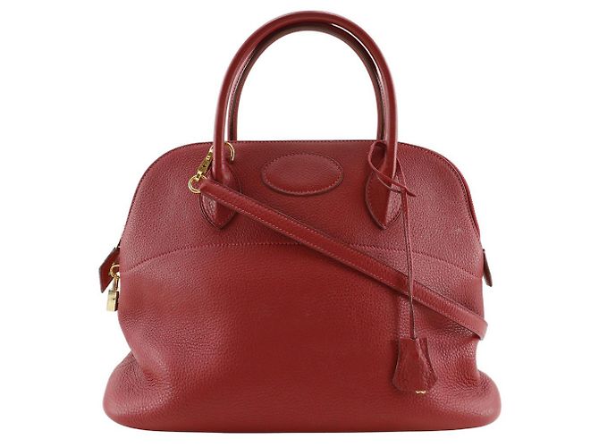 Borsa Bolide Hermès Clemence 35 Rosso