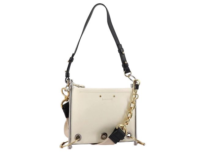 Chloé Bolso de Hombro Chloe Roy de Cuero Burdeos Oro Auth BA5266 Dorado