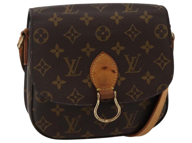LOUIS VUITTON Bolsa de Ombro Monogram Saint Cloud MM M51243 LV Auth BA5727 Monograma