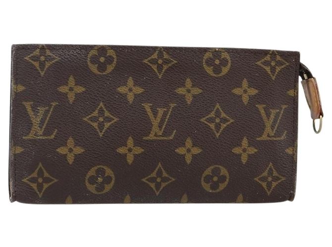 LOUIS VUITTON Monogram Bucket GM Accessory Pouch LV Auth 142423