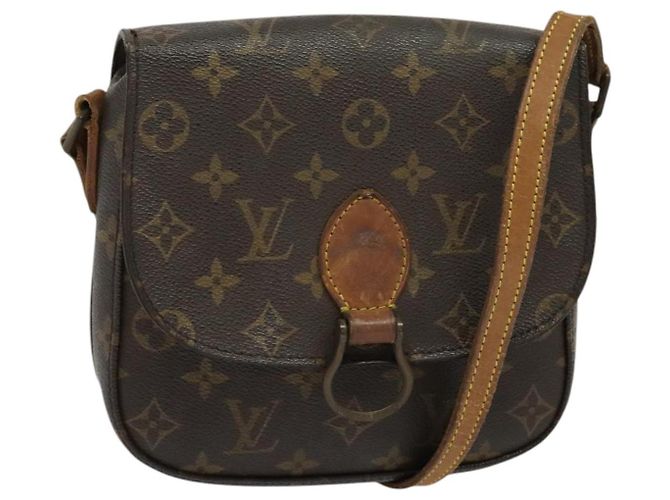 LOUIS VUITTON Monogram Saint Cloud MM Schultertasche M51243 LV Auth 141836 Monogramm